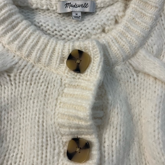 Madewell Antique Cream Ashmont Cardigan Sweater - Picture 3 of 7